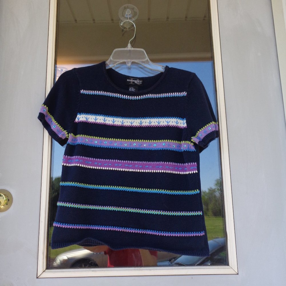 VINTAGE embroidery & sequin detail sweater - Picture 3 of 11